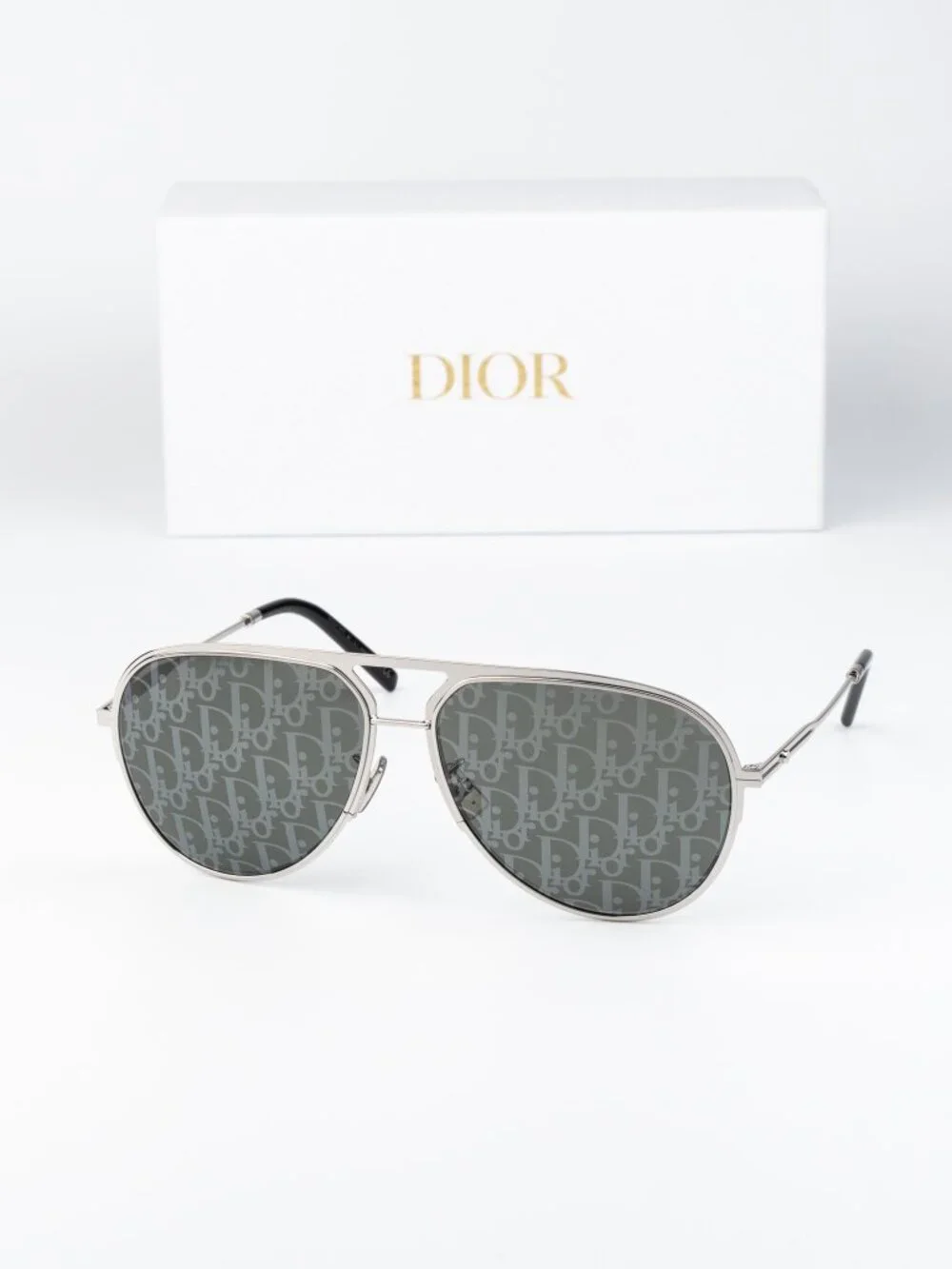 Dior Men Sunglasses Palladium Blue Grey Mirror Pilot DIORESSENTIAL A2U F0A8
